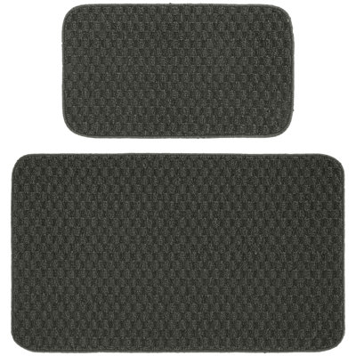 2 Piece Kitchen Mat Set Rug for Kitchens & Entryways & Durable for High-Traffic Areas