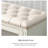 white Upholstered solid wood Bench-424743712