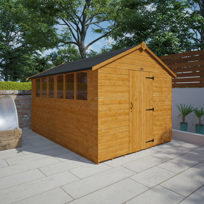 Tiger 8 Ft. W x 12 Ft. D Tongue and Groove Apex Wooden Shed
