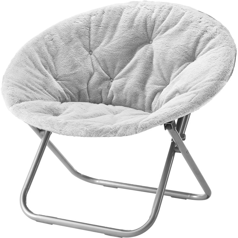 Fauteuil Papasan Giles, Argent, Gris