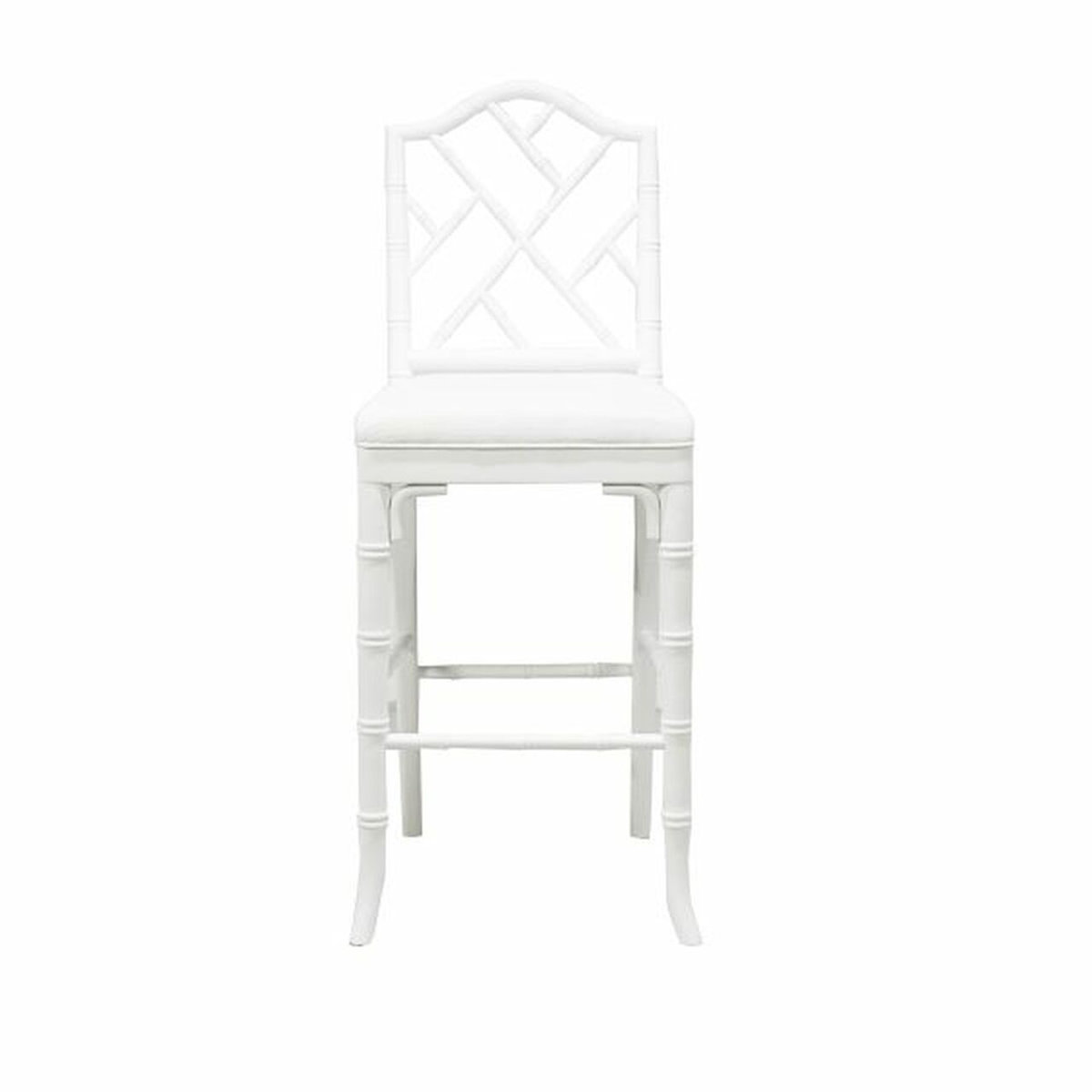Worlds Away Annette Chippendale Style Bamboo Counter Stool - Thumbnail 5