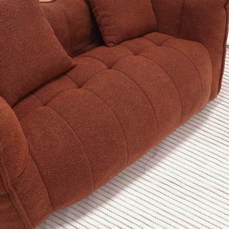 Fauteuil à billes et chaise longue Boneless, Rouge