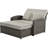 2 Pe Reclining Lounge, Gray, Adjustable Back, With Comfortable And Water- Fabric Covers Chaise Lounge For 2, Protected Cushions-1501687881