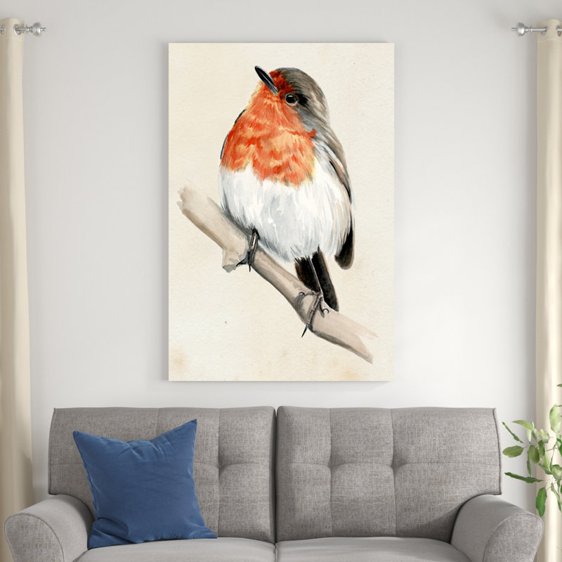Petit oiseau sur une branche IV, H 48 po x l 32 po x P 1,25 po