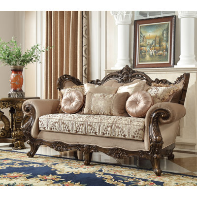 HD-6935 Bronze Traditional Upholstered Loveseat