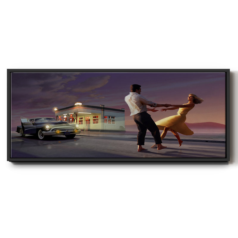 Night Dance- Framed Canvas, 24" H x 60" W