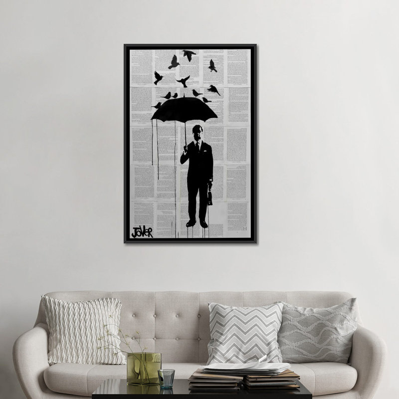 «Just a Perfect Day», impression sur toile, Toile avec cadre noir, H 48 po x l 32 po x P 1,5 po