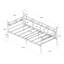 Metal Daybed Frame, Black