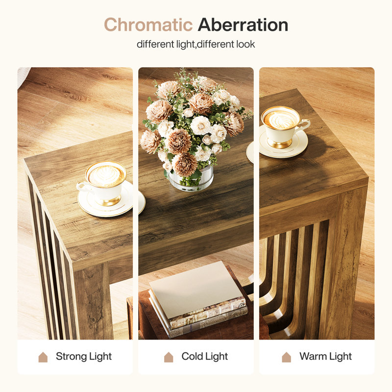 Table d'appoint Farmhouse, table de bout étroite pour le salon, Individuel