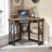 Lambrecht Corner Desk with Storage Shelves, Triangle Computer Desk with Keyboard Tray & Bookshelves for Small Space, 90 Degrees Space Saving Writing Desk Laptop PC Table for Home Office, Living Room, Bedroom-216537003
