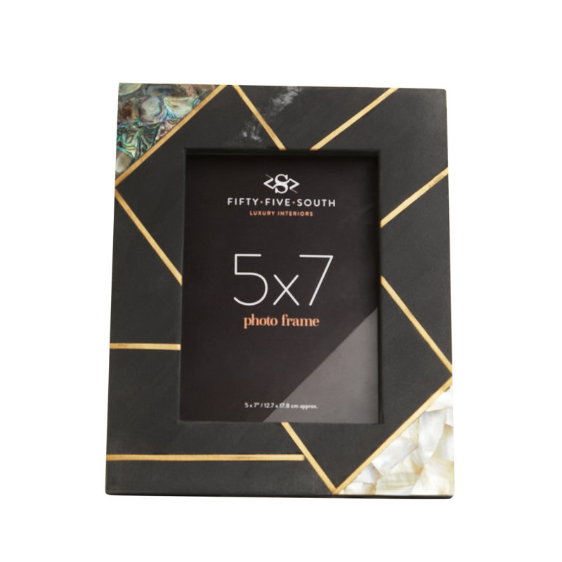 Black Picture Frame with Mat, 20cm x 25cm