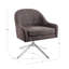 Chaise d'appoint pivotante Dezrae Mid Century-989160067