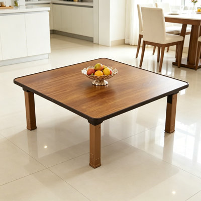 Table basse carrée pliante de style japonais, table basse pour tatami, petit bureau pour le bureau et le salon, bois aggloméré