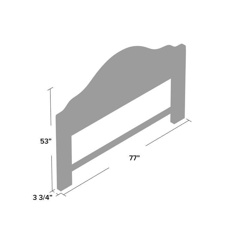 Upholstered Headboard, Full/Queen, Rice