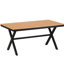 Fabriqué à l'extérieur de façon unique avec des chaises en PE et une table en bois-1794574384