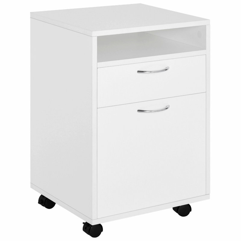 Organisateur mobile d'armoire de rangement avec tiroir et roulettes, armoire de rangement décorative pour la maison