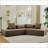Modern 4-Seater Sectional Couch with four pillows-1415024652