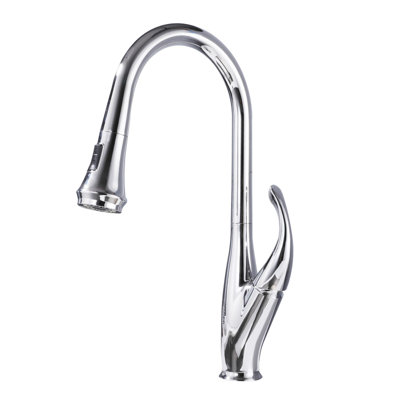 Pull Down Single Handle Kitchen Faucet -  HHK HOME, HK-F80075CH