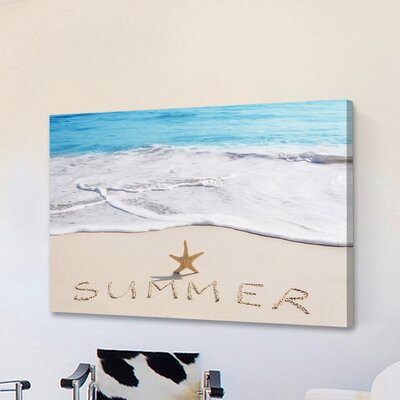 Summer Starfifish' Painting Print on Wrapped Canvas -  Marmont Hill, MH-BOUPHO-15-C-36