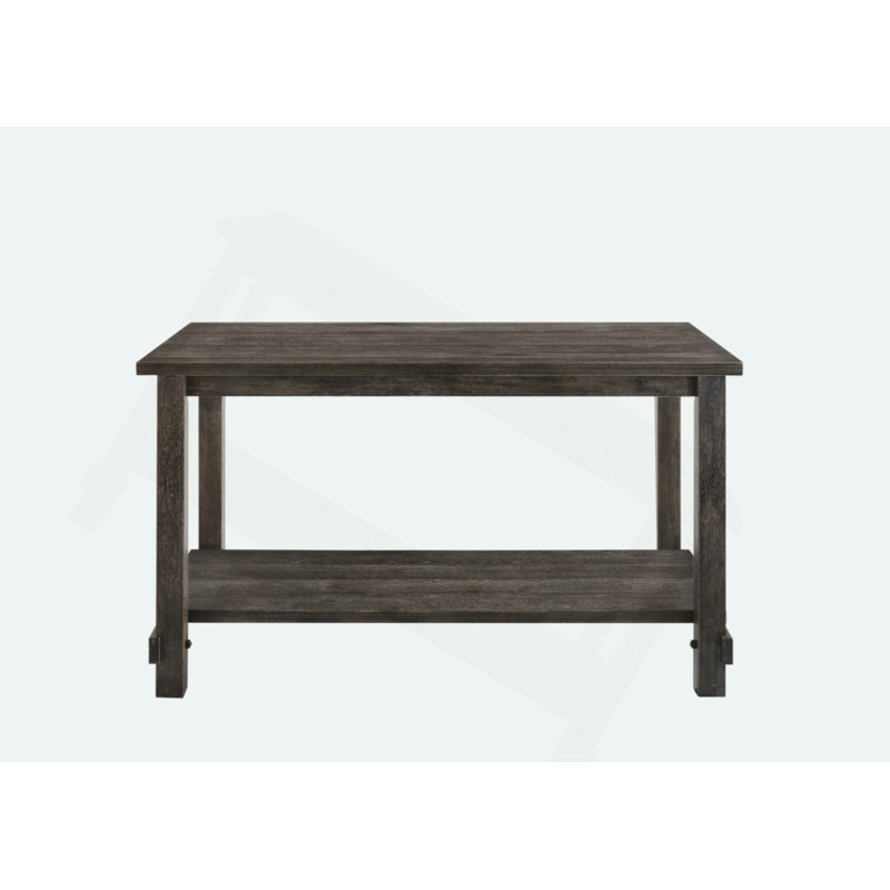 Weathered Gray Finish Counter Height Table