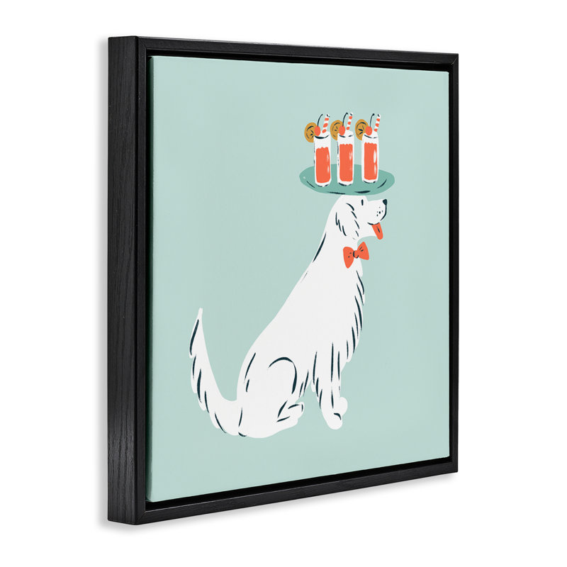 Cadre flottant pour plateau de boissons Drink Tray Dog, design par Krissy Mast, H 25 po x l 25 po