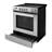Cosmo 30 in. Stellar Collection 5.0 cu. ft. Electric Range with 4 Burner Glass Cooktop and Convection Oven in Stainless Steel