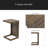 C-Shape End Table-1577384856