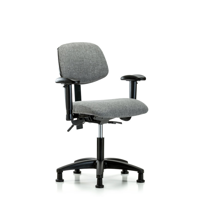 Maegan Task Chair, Glides, Gray, Not Included