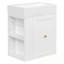 Meuble-lavabo mural avec lavabo et tablette latérale-1405692134