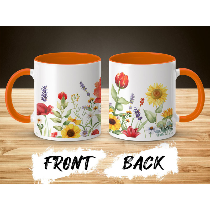 Ceramic Coffee Mug, Orange