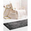 Tapis gris en laine tissé à la machine Colyt-500501934