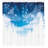 Winter Ations Christmas Trees Setting With Snowflakes and Stars New Year Graphic Image Shower Curtain + Hooks-21846513