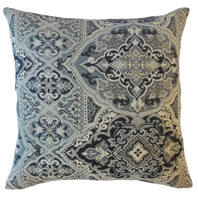 Xuxa Damask Feather Reversible Throw Pillow