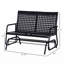 Banc de patio double en acier Shupe