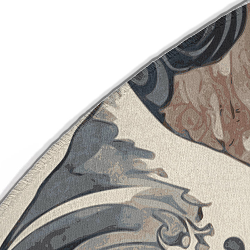 Petal Currents Indoor And Outdoor Area Rug, Round 5'