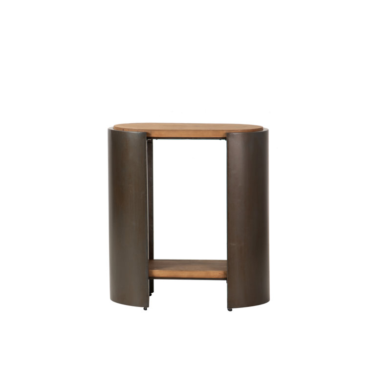 62cm W Metal Bedside Table