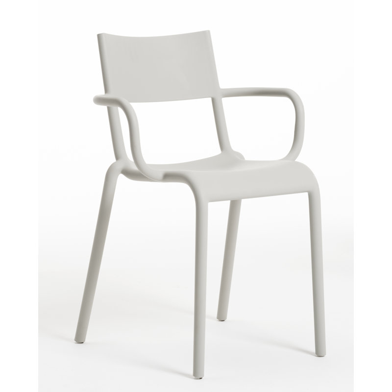 Generic A 18.11'' H Stacking Armchair, Gray