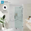Écran de douche fixe sans cadre de l 43 po x H 76 po avec verre transparent de 3/8 po-120234393-114374188