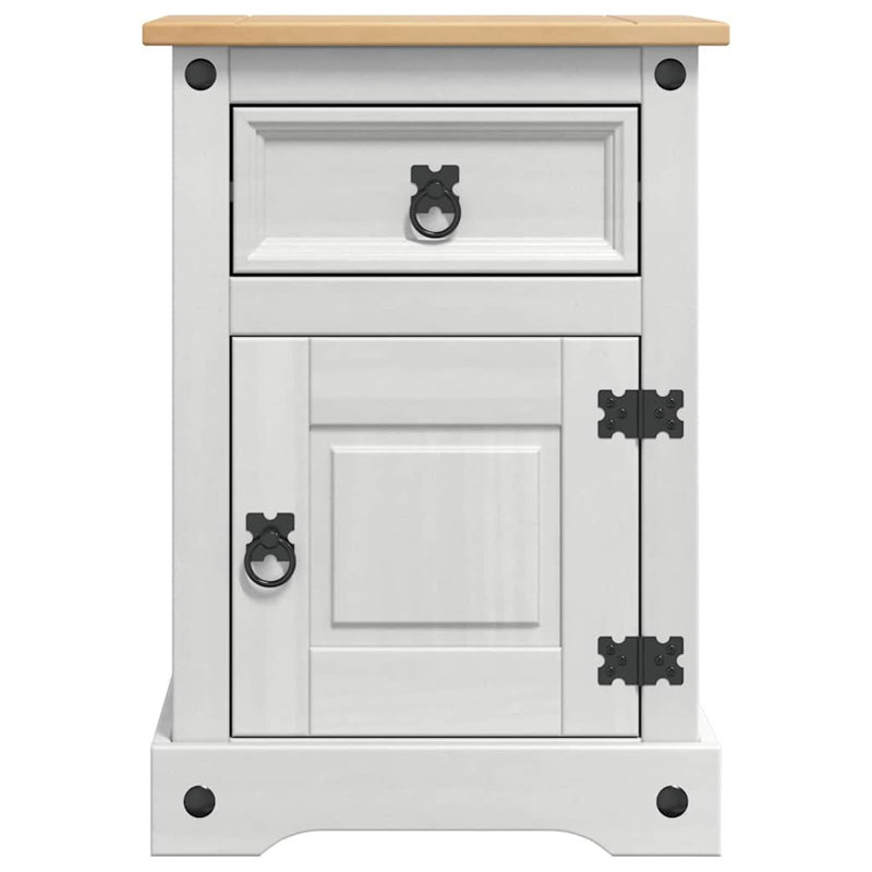 45cm W Solid Wood Bedside Table