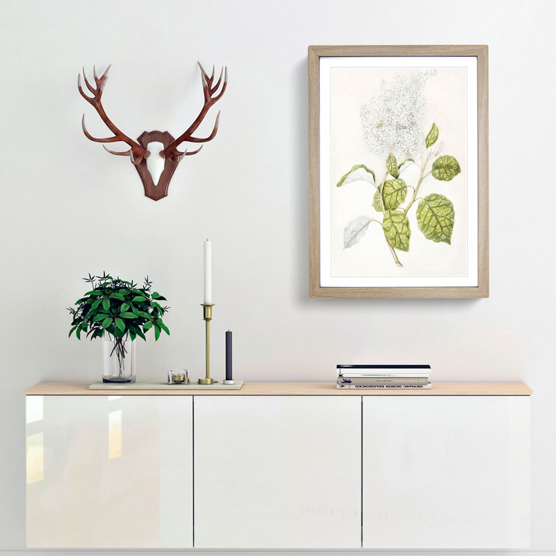 Rangiora Flowers by Sarah Featon - Framed Print, 36cm H x 27cm W x 2cm D, Oak Framed