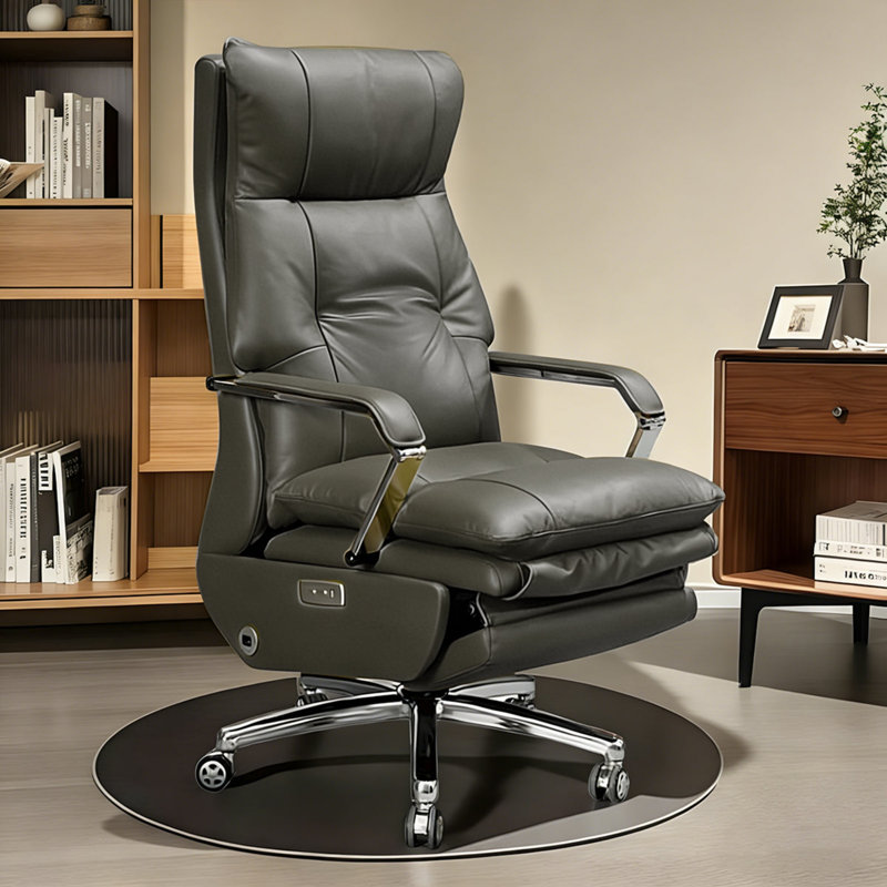Fauteuil de bureau ergonomique, inclinable et cuir de 25 po de largeur