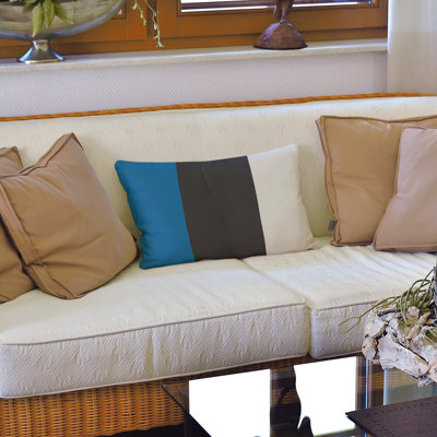 Striped Reversible Throw Pillow