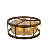 6 - Light Semi Flush Mount