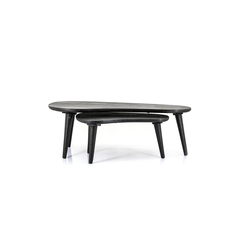 Solid Wood Nesting End Table