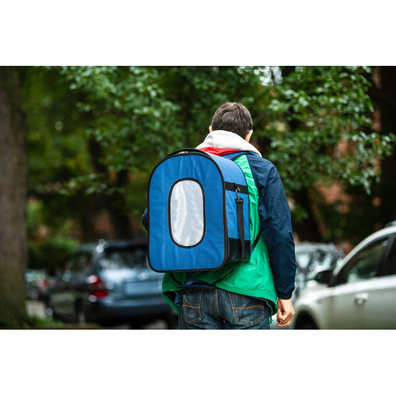 Sac de transport pour oiseaux avec perchoir Chrisvin, H 19,75 po x l 10,5 po x P 14,75 po, Bleu