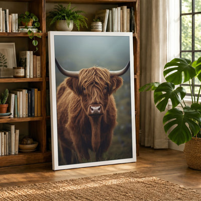 Highland Gaze Rustic - Wrapped Canvas