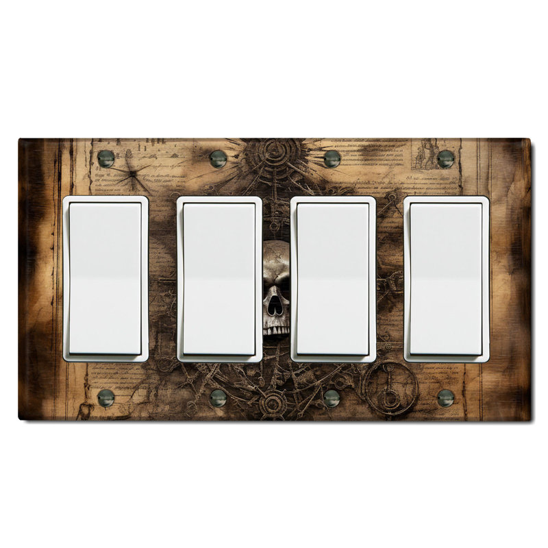 Plaque murale standard Skull Map Voyage