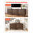 Coffee Bar Cabinet, Mid Century Fluted Coffee Bar Table with 2-Tier Storage, Buffet Stand Cabinet with Barn Door, Sideboard Buffet Station for Living Room, Entryway, 31.5 x 14.7 x 31.5 in Walnut-1381222500