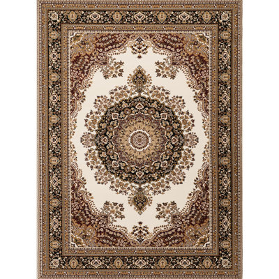 Multi Medallion Area Rug In 24 In. X 36 Size, Traditional Ornate Design, Soft And 100% Polypropylene, Ideal For Craft Room Rug, In., Classic Design With Intricate Ornaments, Polypropylene
