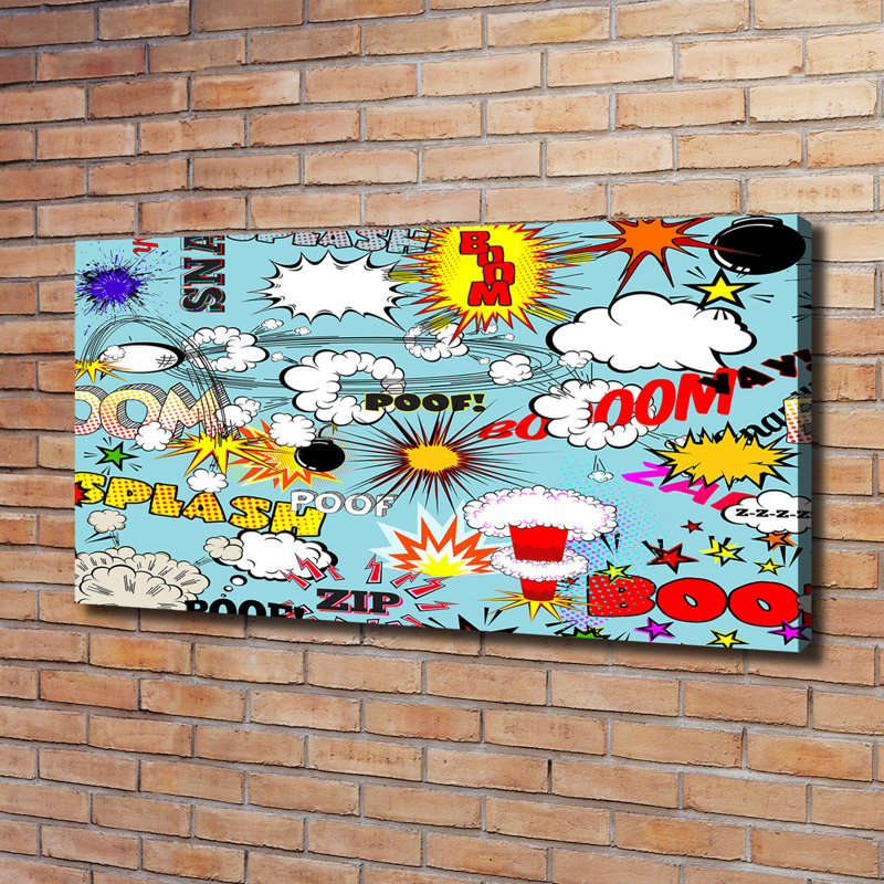Comic Book - Wrapped Canvas Print
